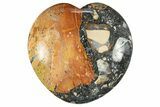 Polished Maligano Jasper Heart - Excellent Polishing #311937-1